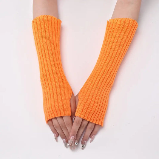 Citrus Zest Fingerless Gloves