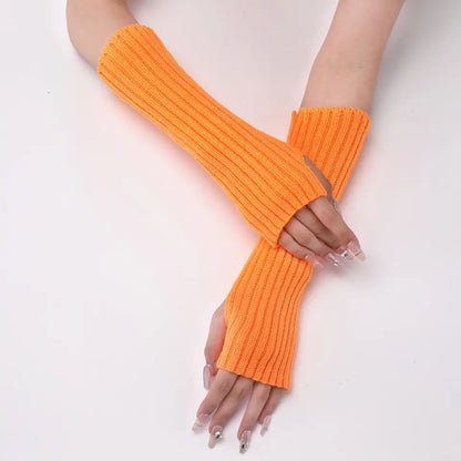 Citrus Zest Fingerless Gloves