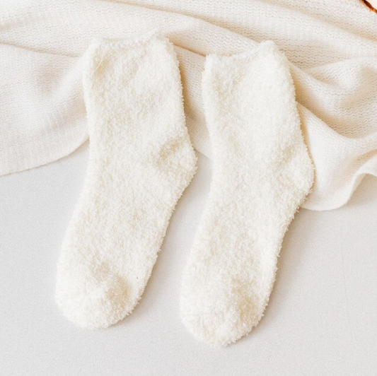 Ivory CozyCloud Socks