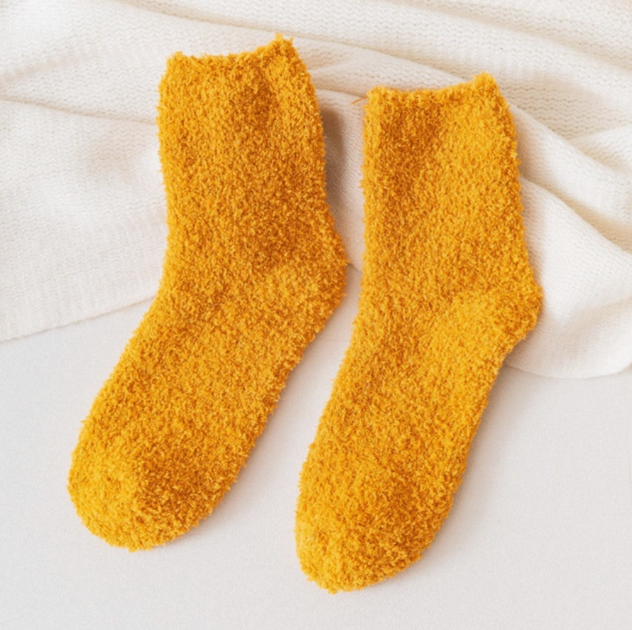 Mandarin CozyCloud Socks