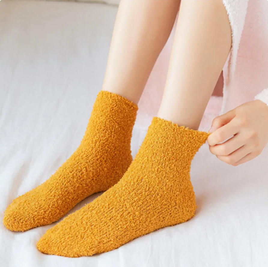 Mandarin CozyCloud Socks