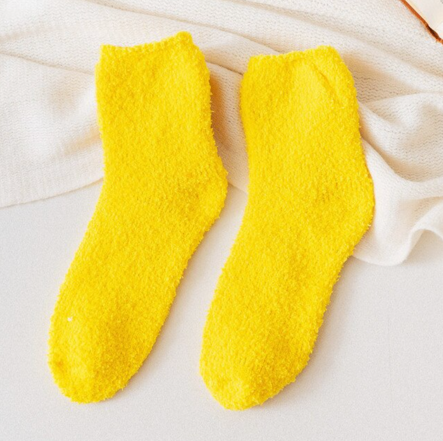 Lemon CozyCloud Socks