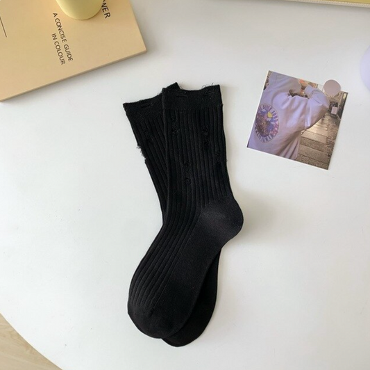 Sable Fray Socks