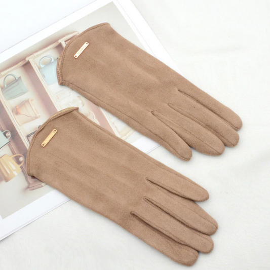 Chestnut SuedeLux Gloves