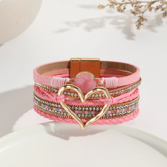 Blush Heartfelt Bangle